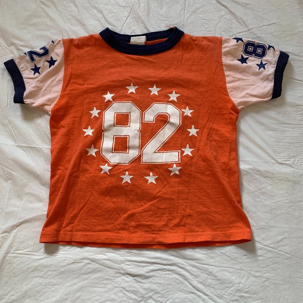 vintage orange superguy tshirt